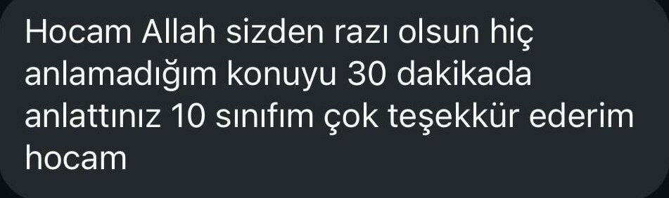 Öğrenci yorumu 1