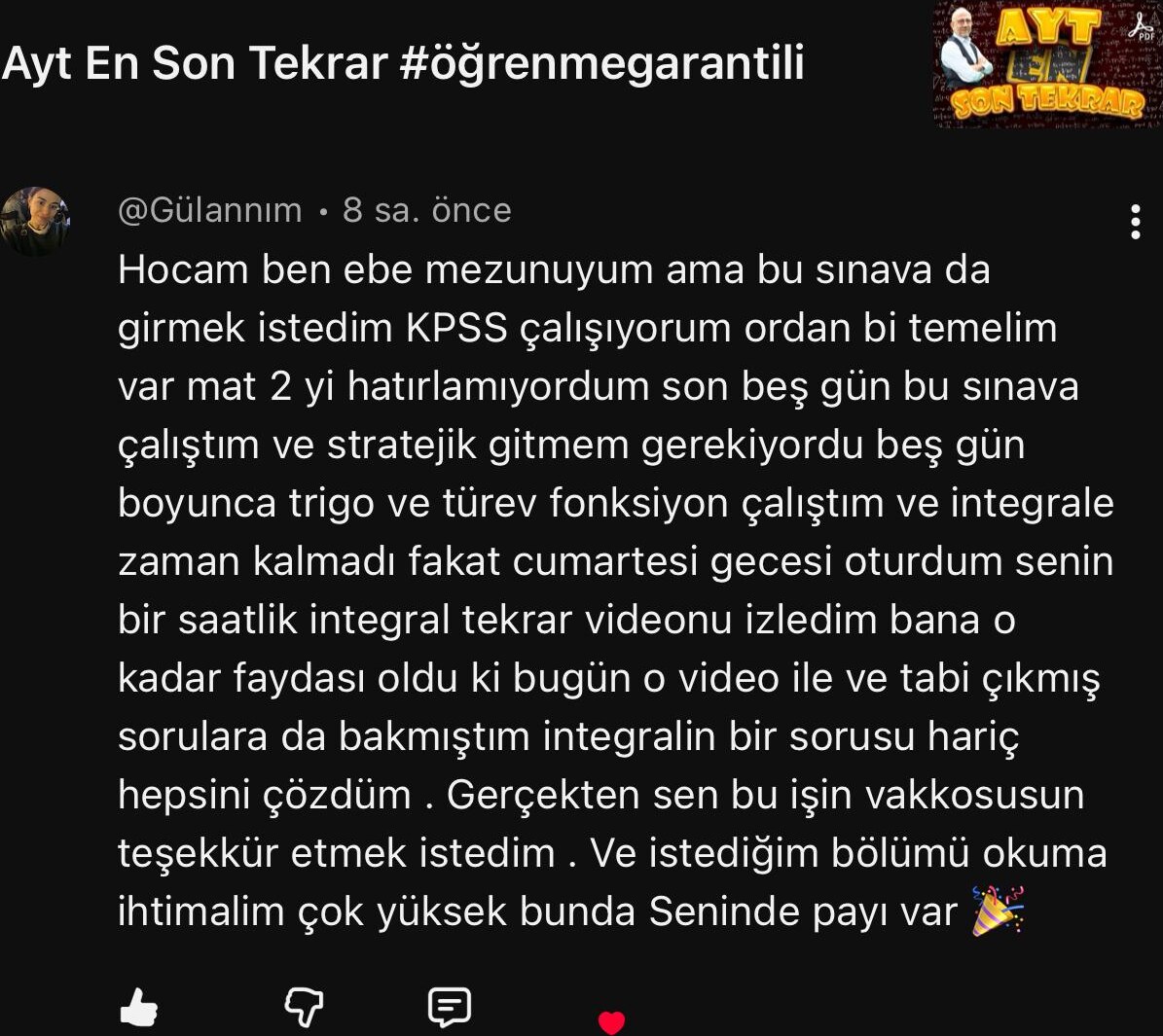 Öğrenci yorumu 5