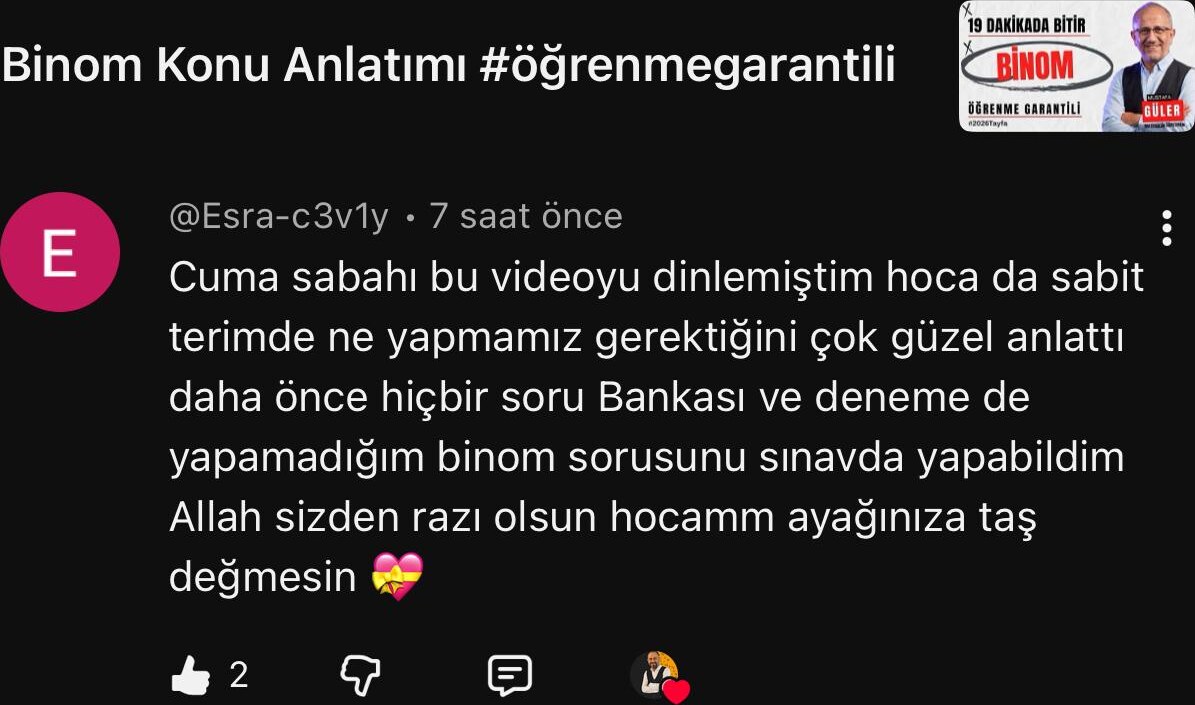 Öğrenci yorumu 6