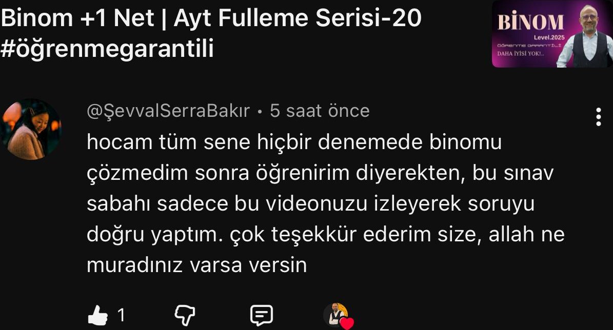 Öğrenci yorumu 7
