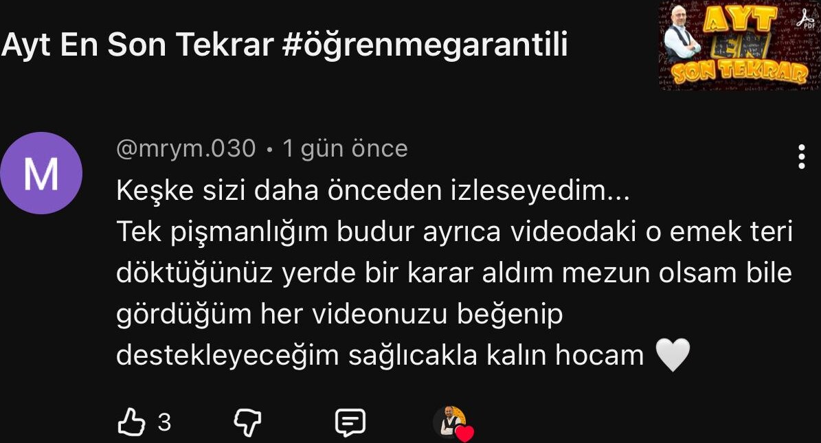 Öğrenci yorumu 12