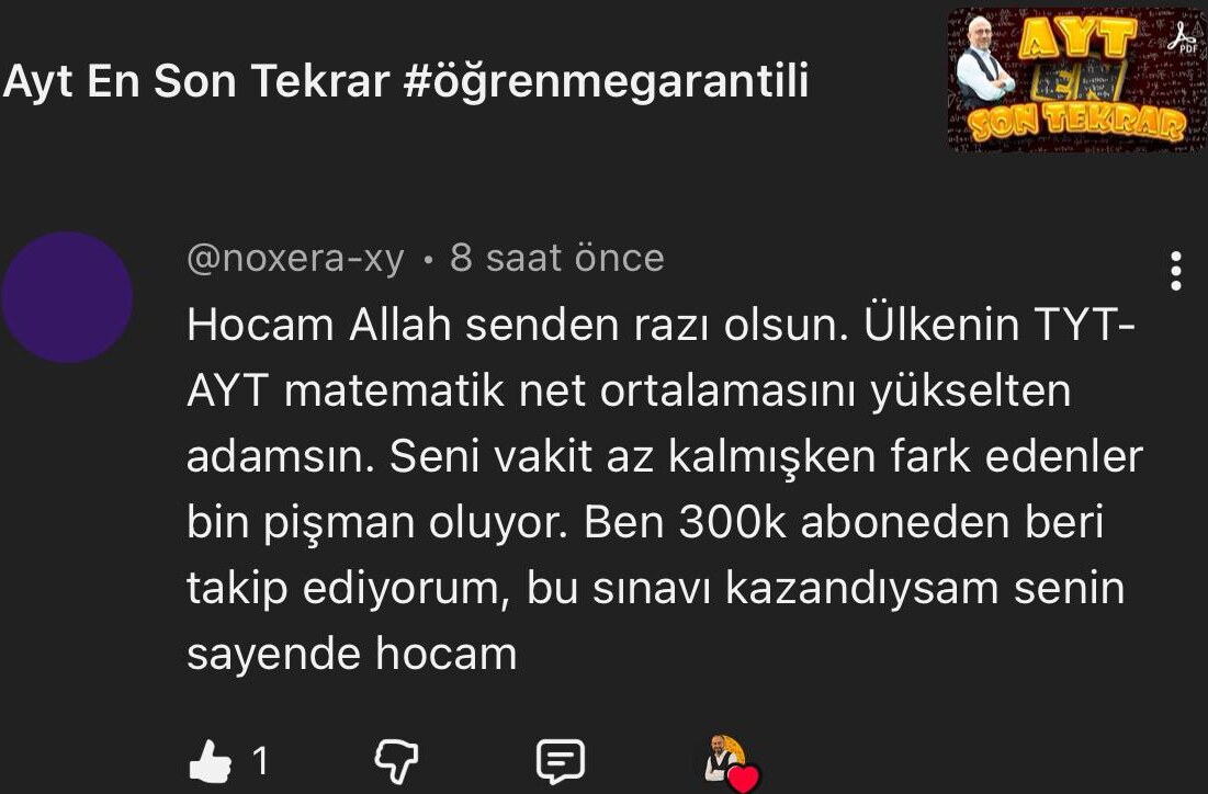 Öğrenci yorumu 15