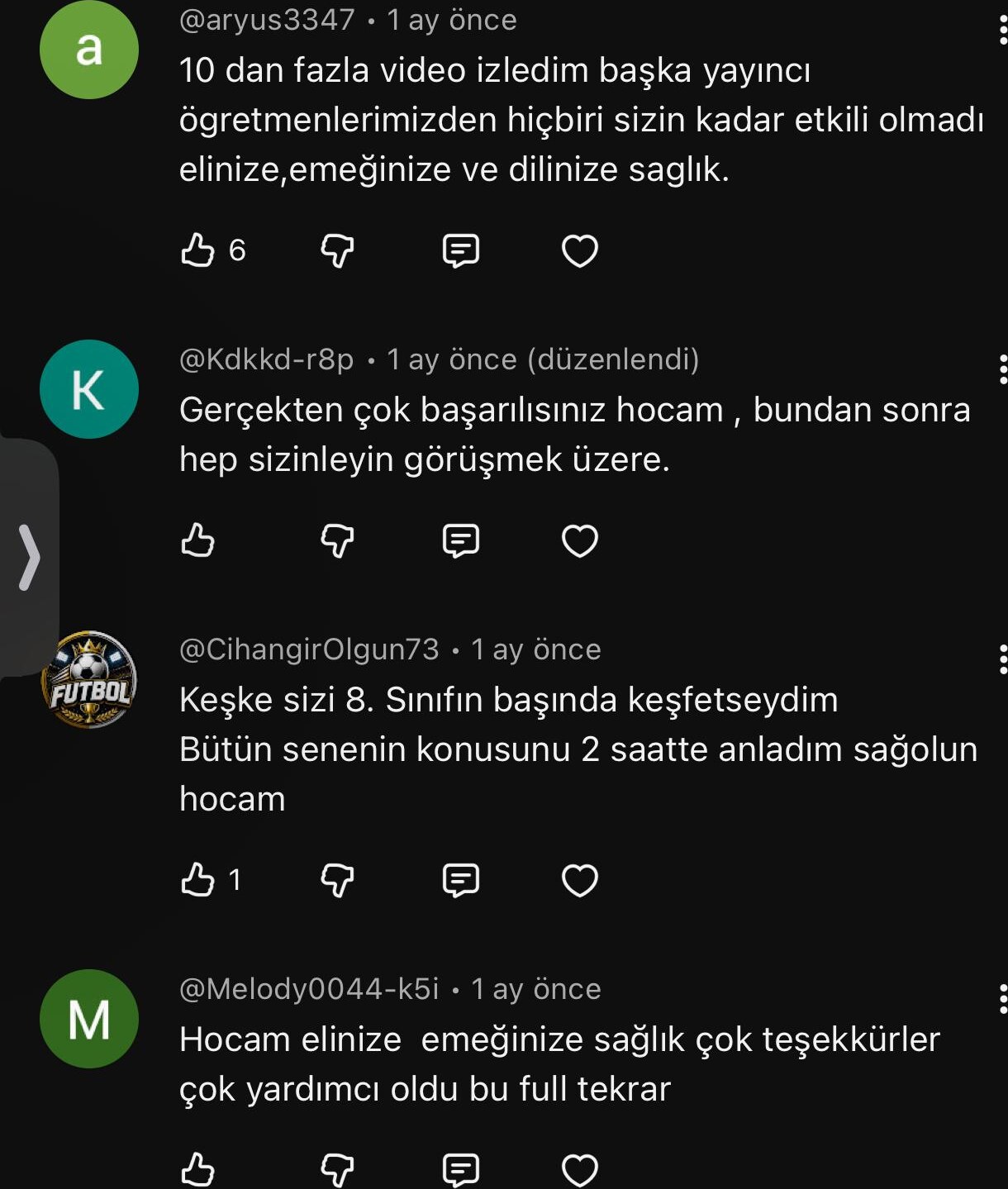 Öğrenci yorumu 18