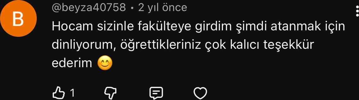 Öğrenci yorumu 29